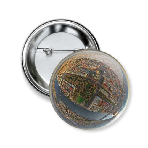 Значок 50мм с принтом Питер