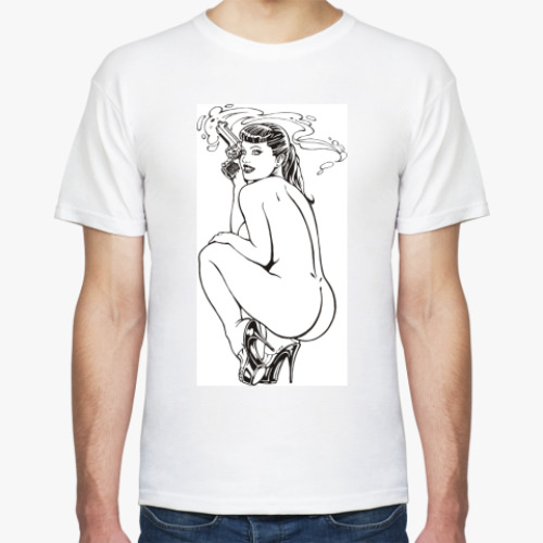 Футболка с принтом Девушка-киллер