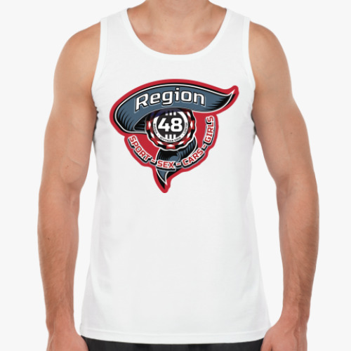 Майка с принтом регион 48