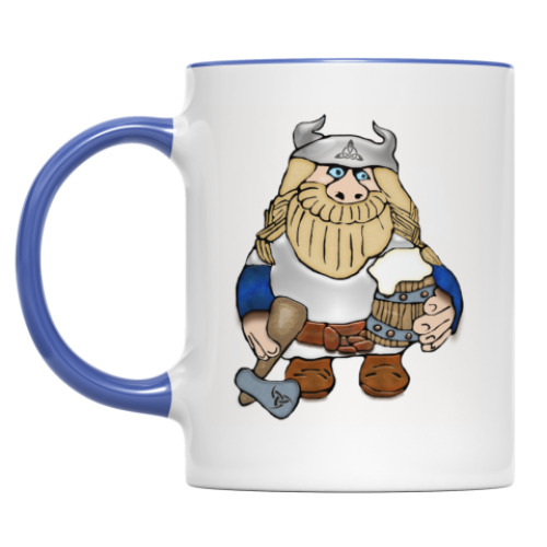 Кружка с принтом Викинг