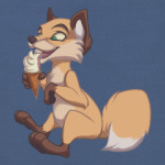 Лисичка с мороженкой