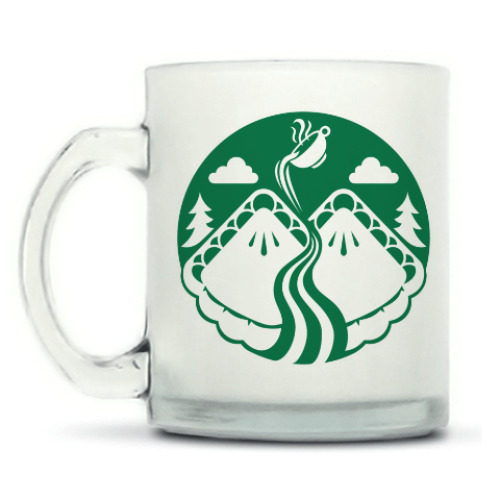 Кружка матовая с принтом Twin Peaks coffee Starbucks