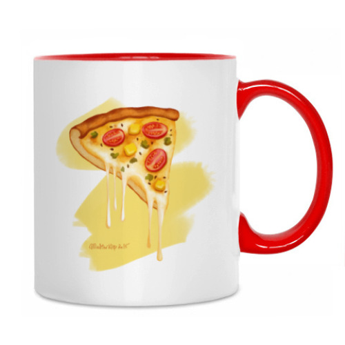 Кружка с принтом 'Pizza'