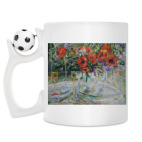 Кружка с футбольным мячиком