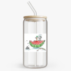 Банка с бамбуковой крышкой