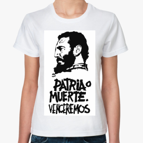 Классическая футболка с принтом Venceremos