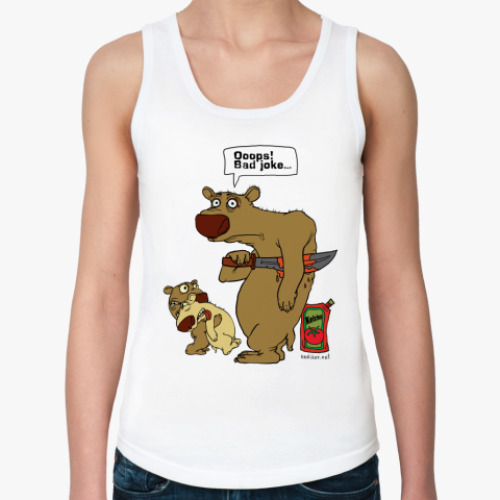 Женская майка с принтом  Bad Joke