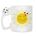 Кружка с футбольным мячиком