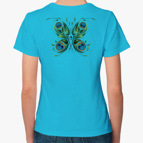 Женская футболка с принтом Крылья Бабочка