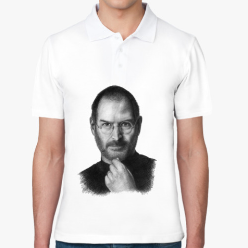 Рубашка поло с принтом Стив Джобс