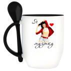 Кружка с ложкой