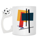 Кружка с футбольным мячиком