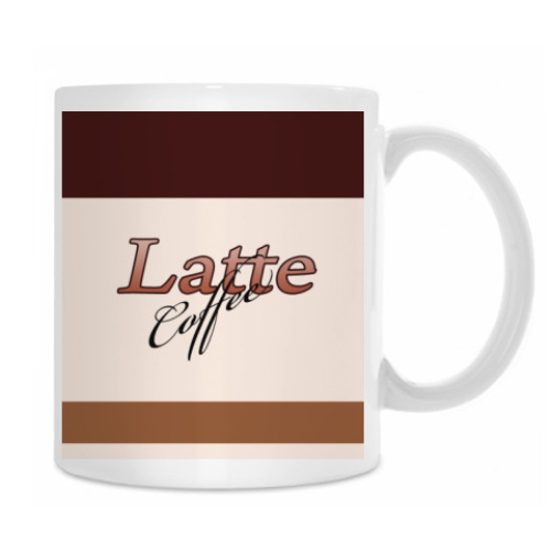 Кружка с принтом Latte