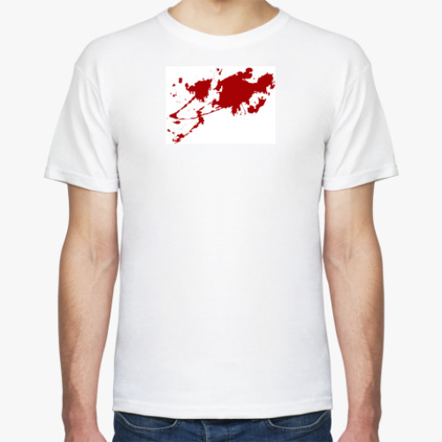 Футболка с принтом Пятна крови