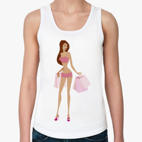 Женская майка с принтом GLAM