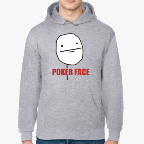 Толстовка худи с принтом Poker face