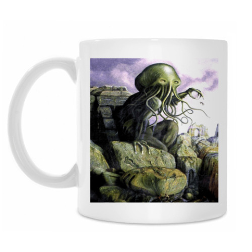 Кружка с принтом Ктулху