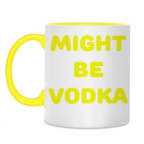 Кружка с принтом Might be vodka