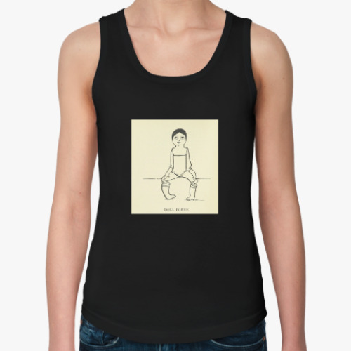 Женская майка с принтом Винтажная кукла