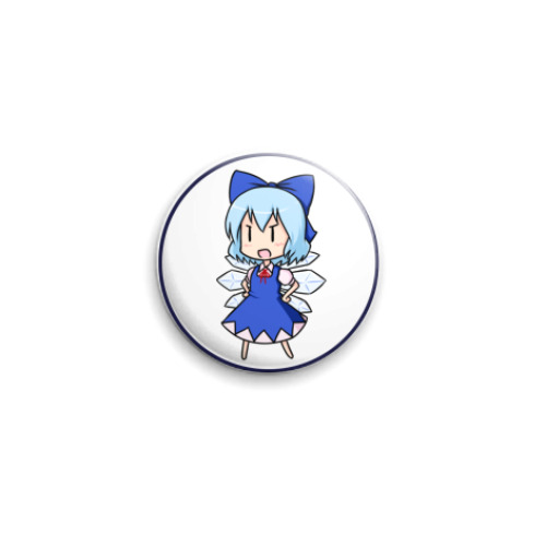 Значок 25мм с принтом cirno