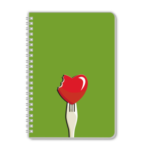 Тетрадь с принтом Любовь зла