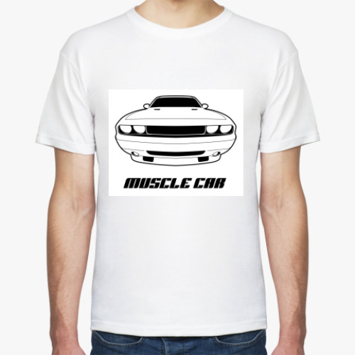 Футболка с принтом Muscle car