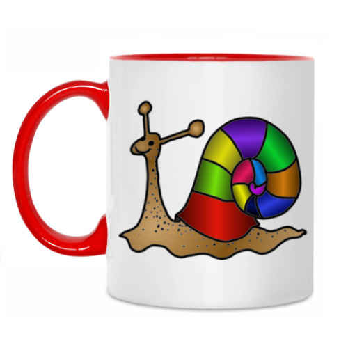 Кружка с принтом Позитивная Улитка