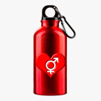 Металлическая бутылка 400 мл UV-DTF