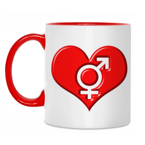 Кружка с принтом любовь