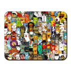 Коврик для мыши Прикольные коты — коллаж