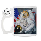 Кружка с футбольным мячиком