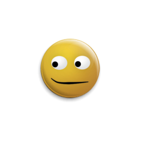 Значок 25мм с принтом Smirk Smile