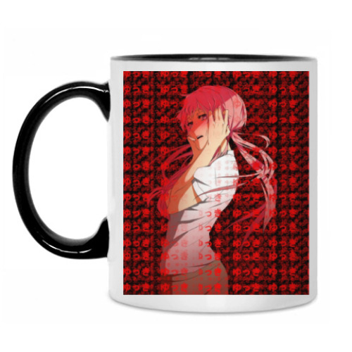 Кружка с принтом Mirai Nikki