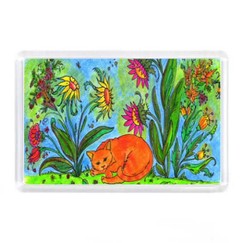 Магнит с принтом Летний сон