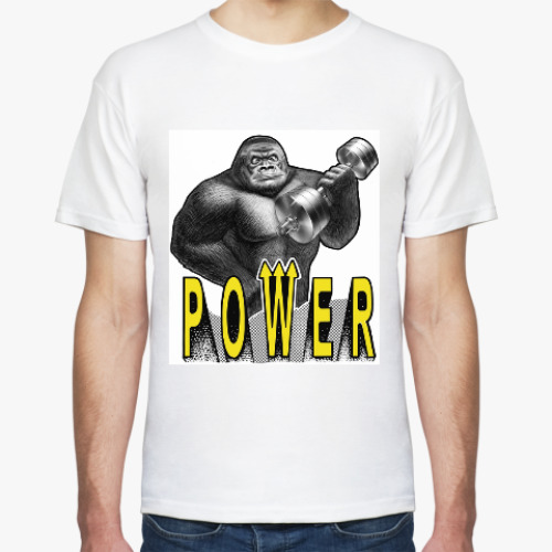 Футболка с принтом 'Дикая сила'