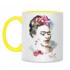 Двухцветная кружка Фрида Кало - художница