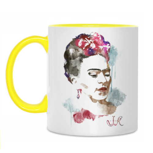 Кружка с принтом Фрида Кало - художница