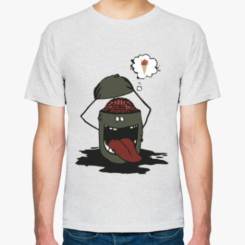 Футболка с принтом Brain Like Ice Creame