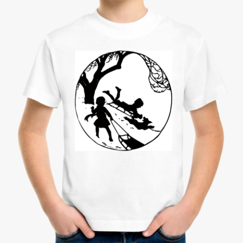 Детская футболка с принтом Зимние гуляния