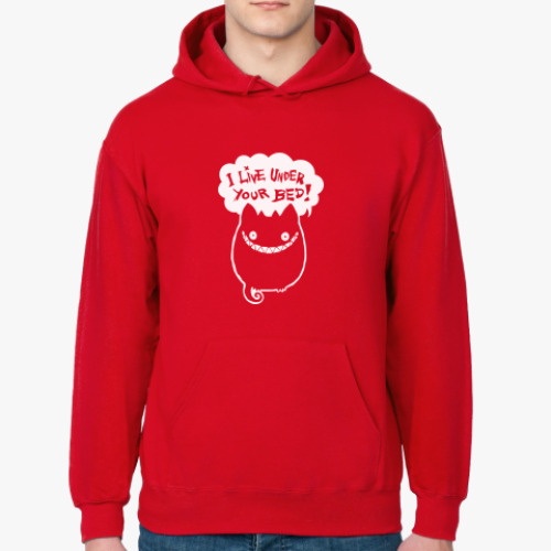 Толстовка худи с принтом  Монстр