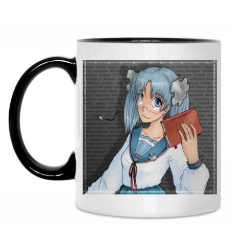 Кружка с принтом 'Wiki'