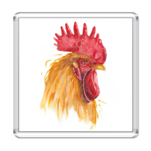 Магнит с принтом Петух