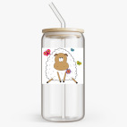 Банка с бамбуковой крышкой