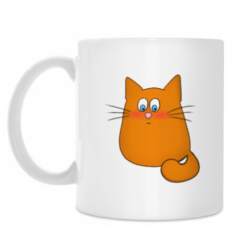 Кружка с принтом Смущенный-Плачущий Котик