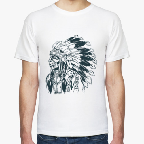 Футболка с принтом Вождь