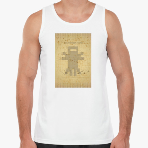 Майка с принтом Кот да Винчи