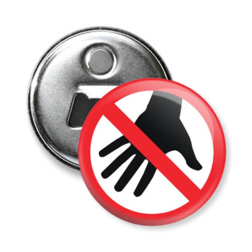 Магнит-открывашка с принтом Do not touch
