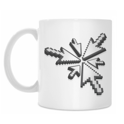 Кружка с принтом Курсор