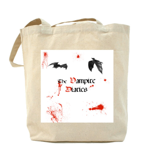 Сумка шоппер с принтом The Vampire Diaries