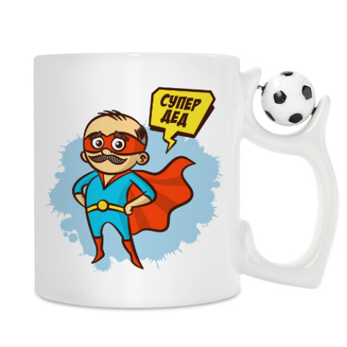Кружка с принтом СУПЕР ДЕД